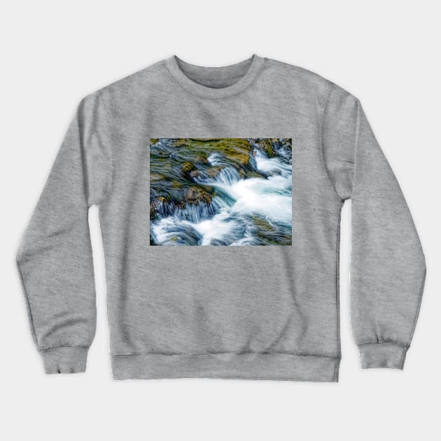 A crystal clear mountain stream Crewneck Sweatshirt by stevepaint